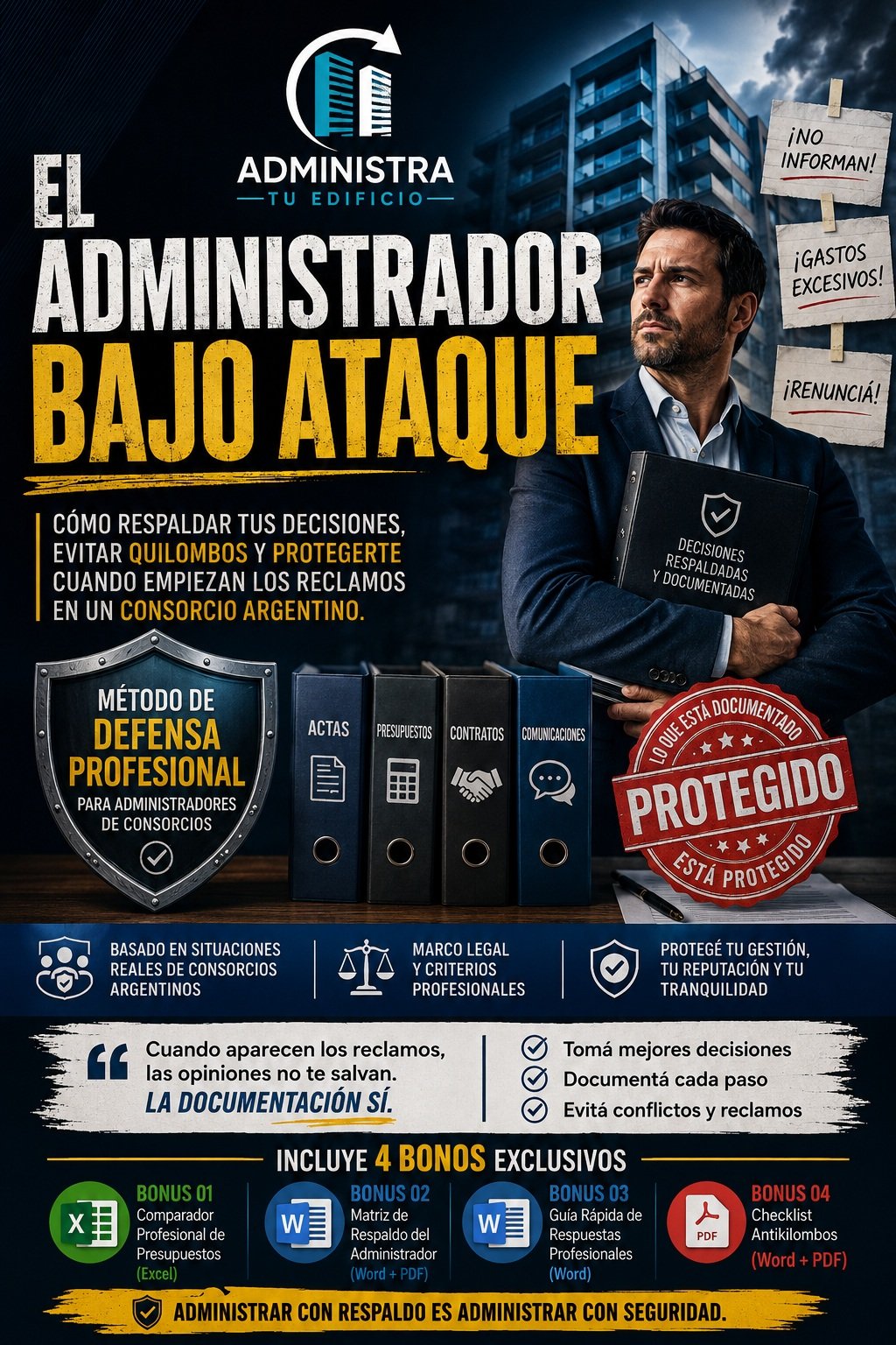 Portada El Administrador Bajo Ataque