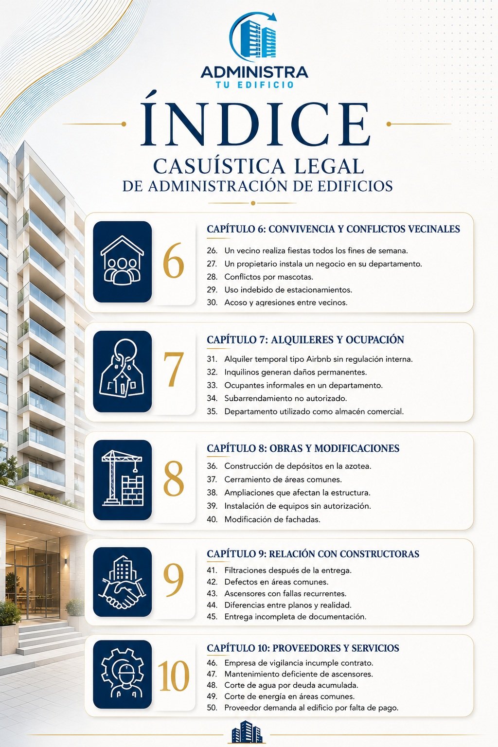 Página de muestra 3 de 50 casos prácticos para administrar un edificio