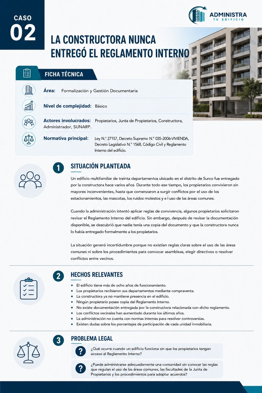 Página de muestra 8 de 50 casos prácticos para administrar un edificio