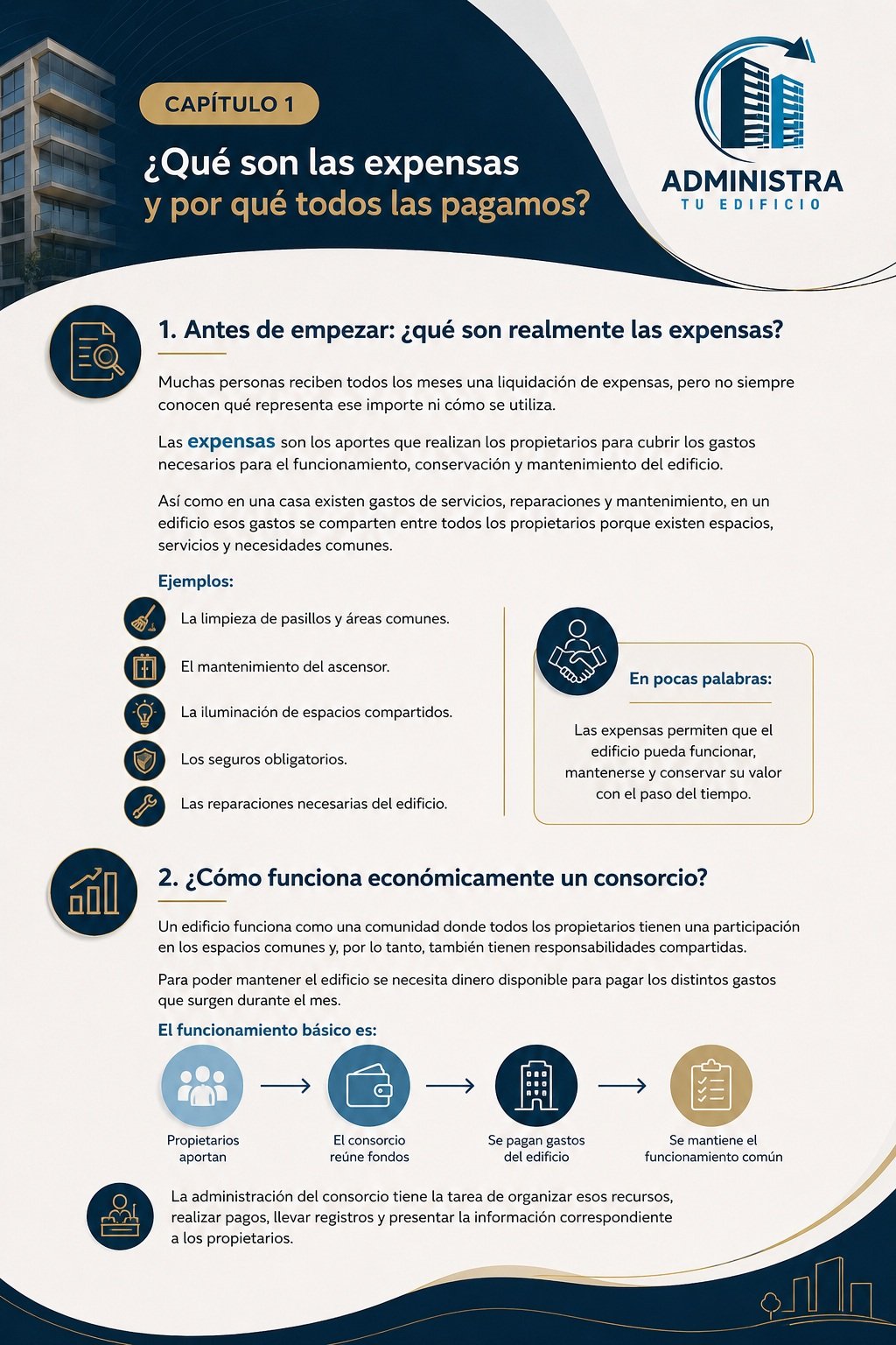 Capítulo 3: en qué se va el dinero del edificio