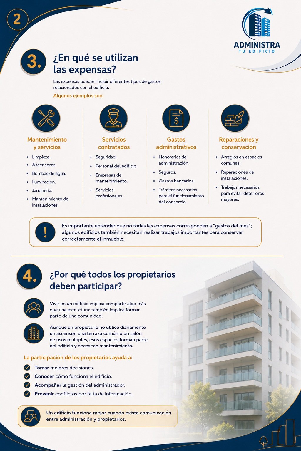 Capítulo 4: gastos comunes y extraordinarios